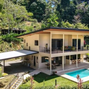 Contemporary Ocean View Estate Minutes from the Beach in Uvita