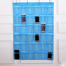 Load image into Gallery viewer, Great lecent classroom pocket chart for cell phones business cards 36 pockets wall door closet mobile hanging storage bag organizer clear pocket