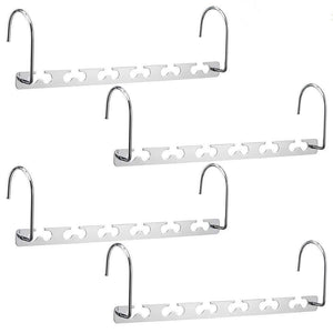 Discover the best terhoo 10 5 space saving hangers stainless steel magic hangers closet wardrobe clothing hanger oragnizer heavy space saver as seen on tv pack of 4