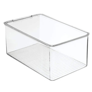 Shop mdesign stackable closet plastic storage bin box with lid container for organizing mens and womens shoes booties pumps sandals wedges flats heels and accessories 5 high 6 pack clear