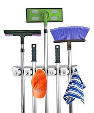 Load image into Gallery viewer, Order now home it mop and broom holder wall mount garden tool storage tool rack storage organization for the home plastic hanger for closet garage organizer 5 position