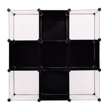 Load image into Gallery viewer, Buy now tangkula cube storage organizer 9 cube bookshelf diy plastic closet cabinet modular bookcase storage shelving for bedroom living room office 43 5l x 14 6 w x 43 5h