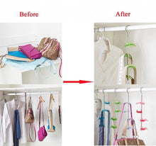 Load image into Gallery viewer, Shop for louise maelys 2 packs 360 degree rotating hanger rack 4 hooks closet organizer for handbags scarves ties belts