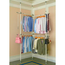 Load image into Gallery viewer, Best seller  garment racks adjustable closet organizer with 440lb load heavy duty hang clothes rack for storage and display 55 x 97 expands to 102 x 119