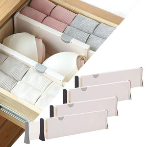 Discover the best wooden life dresser drawer organizers expandable drawer organizer divider for bedroom bathroom closet office kitchen storage 4 pack