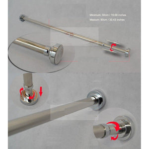 Products szdealhola stainless steel extendable tension closet rod extender hanging pole retractable 1