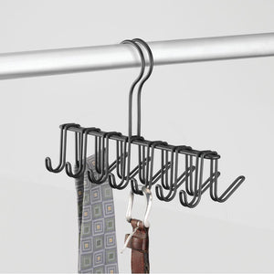 Discover the interdesign classico closet organizer rack for ties belts 14 hooks matte black