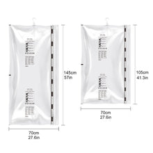 Load image into Gallery viewer, Order now stephenie hanging vacuum space saver bags 4 pack 4 l 57 x 27 1 2 for coats long clothes closet organizer storage bags