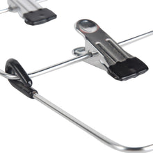 Load image into Gallery viewer, Shop lohas home 4 tier skirt hangers pants hangers closet organizer stainless steel fold up space saving hangers 2 pieces