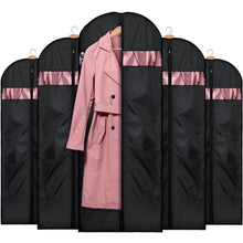 Load image into Gallery viewer, Exclusive house day garment bags for storage5 pack 60 inch garment bags for travel lightweight oxford fabric suit bag for storage and travel closet washable suit cover for dresses suits coats
