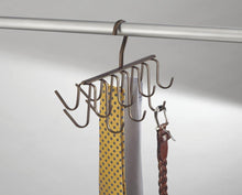 Load image into Gallery viewer, Best seller  interdesign axis closet storage organizer rack for ties belts large bronze