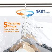Load image into Gallery viewer, Storage taili hanging vacuum space saver bags for clothes 4 pack long 53x27 6 inches vacuum seal storage bag clothing bags for suits dress coats or jackets closet organizer and storage