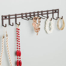 Load image into Gallery viewer, Try interdesign axis wall mount closet organizer rack for ties belts bronze