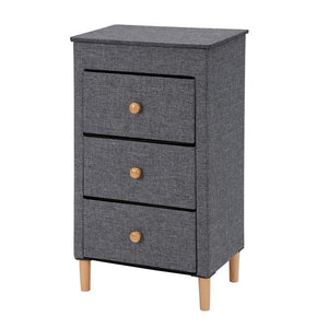 Get kamiler 3 drawer dresser nightstand beside table end table storage organizer tower unit for bedroom hallway entryway closets removable fabric bins no tool required to assemble