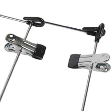 Load image into Gallery viewer, Shop for lohas home 4 tier skirt hangers pants hangers closet organizer stainless steel fold up space saving hangers 2 pieces