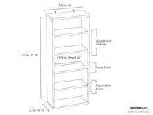 Load image into Gallery viewer, Exclusive closetmaid 13504 decorative 5 shelf unit white