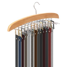 Load image into Gallery viewer, On amazon ezoware 2 pack belt hangers adjustable 24 tie belt scarf racks holder hook hanger for closet organizer storage beige
