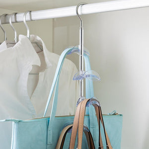 Shop louise maelys 2 packs 360 degree rotating hanger rack 4 hooks closet organizer for handbags scarves ties belts