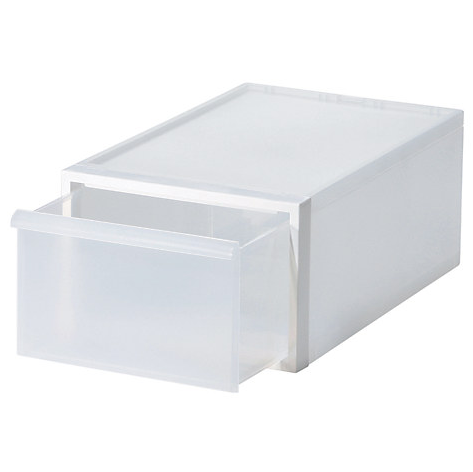 Closet System Drawer Medium, White D2