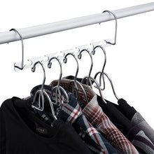 Load image into Gallery viewer, Online shopping doiown space saving hangers 4 pack closet organizer hanger stainless steel clothing hangers 4 pack