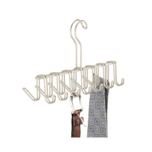 Load image into Gallery viewer, Shop here mdesign over the rod closet rack hanger for ties belts scarves pack of 2 satin