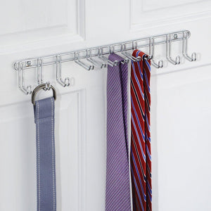 Amazon best interdesign classico wall mount closet organizer rack for ties belts chrome