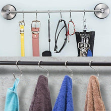 Load image into Gallery viewer, Shop for kitovet medium s hooks heavy duty stainless steel s shaped hanging hooks for hanging metal kitchen pot pan hanger storage rack closet s type hooks multiple uses