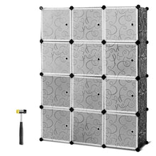 Load image into Gallery viewer, Order now tangkula diy storage cubes portable clothes closet wardrobe cabinet bedroom armoire diy storage organizer closet 12 cubes
