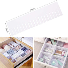 Load image into Gallery viewer, Related e bayker drawer organizer drawer dividers diy arbitrary splicing sub grid household storage spacer finishing shelves for home tidy closet desk makeup socks underwear scarves 5 7x17 7in 5 pack