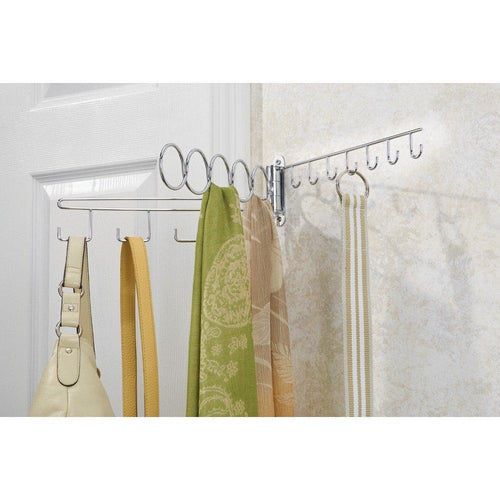 Online shopping interdesign alta over door or wall mount swinging closet organizer for scarves ties belts handbags fashion jewelry chrome