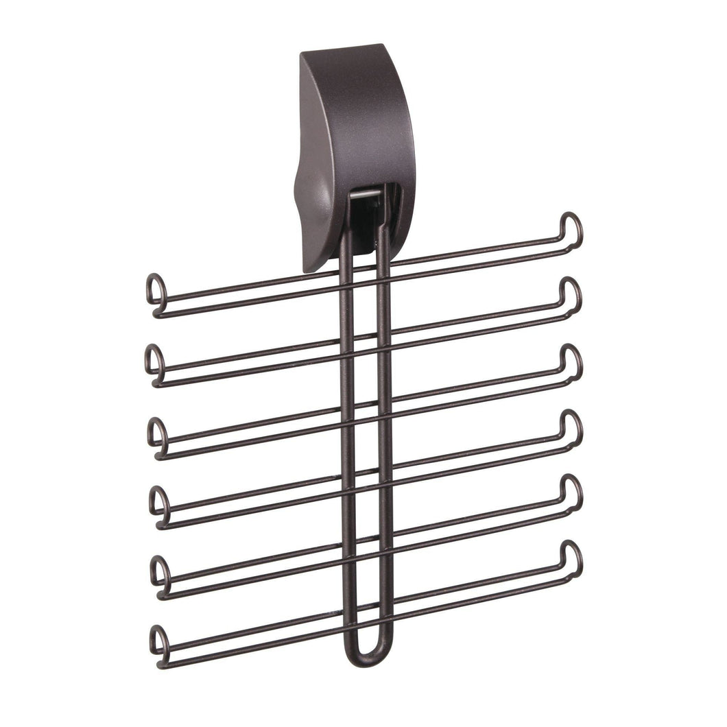 Related mdesign wall mount tie and belt rack organizer for closet storage bronze