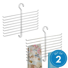 Load image into Gallery viewer, Results interdesign classico spine scarf closet organizer hanger set of 2 holder