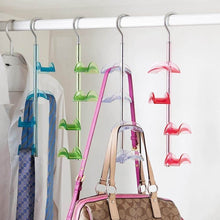 Load image into Gallery viewer, Shop here louise maelys 2 packs 360 degree rotating hanger rack 4 hooks closet organizer for handbags scarves ties belts