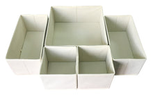 Load image into Gallery viewer, Purchase sodynee fba_scd6sbe foldable cloth storage box closet dresser organizer cube basket bins containers divider with drawers for underwear bras socks ties scarves 6 pack beige