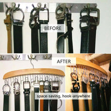 Load image into Gallery viewer, Cheap ohuhu belt hanger 24 belt racks hardwood homeware closet accessories organizers 2 pack