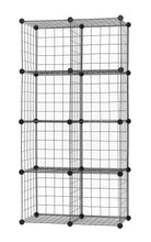 Load image into Gallery viewer, Exclusive finnhomy 12 storage cubes multi use diy wire grid organizer closet organizer shelf cabinet wire grids panels garage storage rack sets shelving units for books plants toys shoes clothes black